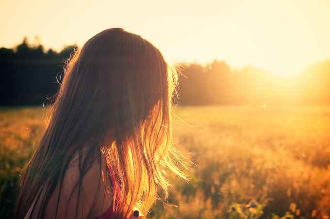 girl in the sun